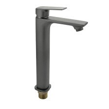 Смеситель для раковины однорычажный МАГНУС/MAGNUS 8402 высокий, графит