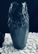 Ваза 25,5 см ЭФИОПИЯ LENARDI черная 135-053