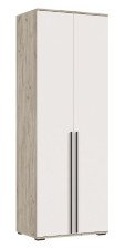 Шкаф 2-створчатый с ящиками Норд (800) Кашемир/Дуб крафт серый