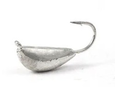 Мормышка вольфрамовая DISKUS Банан Рижский d-2.0, 0.26гр (2120) цвет серебро 80508