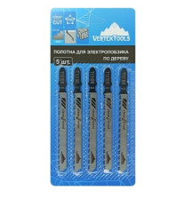 Пилки для электролобзика по дереву T101BR 5шт VERTEXTOOLS 