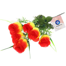 Букет Розы 30 см (желто-красные 5 цветков) 993-0563