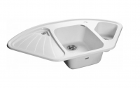 Мойка 1040х570 угловая искусственный камень иней GF-C1040E(F-14К)
