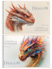 Альбом для рисования 48 л А4 BG Дракон на гребне