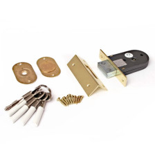 Замок врезной Apecs 90-K-G золото (325)