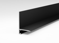 Антиплинтус алюминиевый Апл 02 черный (15) 2,7м