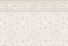 Плитка обл. (40х27) Gestia бежевая орнамент плюс 9GE0201TG (Global Tile)