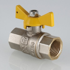 Кран шаровой для газа 1/2" г/г бабочка VALTEC VT.277.N.04