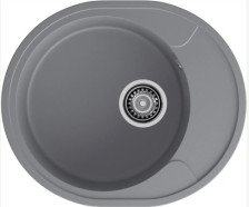 Мойка 570х480 искусственный камень темно-серый GF-UR-857L