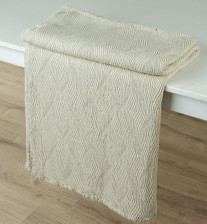 Плед лен рис 778 цв 330 Амарант 195х220 Орша