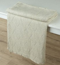 Плед лен рис 778 цв 330 Амарант 195х220 Орша