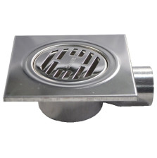 Трап САНАКС 150х150мм горизонтальный, нержавеющая сталь 00023