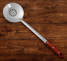 Шумовка для казана узбекская 48см, d14 с деревянной ручкой 5153830