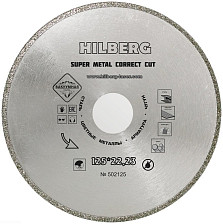Диск алмазный 125х22,23 Hilberg Super Metall Сorrect Cut 502125