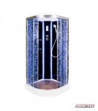 Душевая кабина 90х90х220 DETO EM1590 LED 