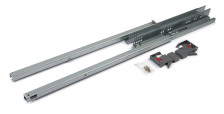Направляющие шариковые 550 мм B-slide неполного выдвижения с доводчиком скрытого монтажа