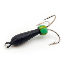 Мормышка вольфрамовая Wormix37 Чертик черный с бусинкой d-1,5 (104)
