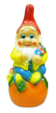 Фигура Гном на апельсине 55х26см