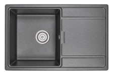 Мойка 780х500 искусственный камень черный GR-7804