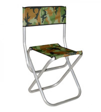 Стул складной БОЛЬШОЙ, со спинкой, В70хШ40хГ40, О-образный, АЛЮМ, 16мм, усиленный до 120кг 95388