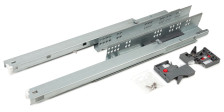 Направляющие шариковые 400 мм полного выдвижения скрытого монтажа push-open B-slide
