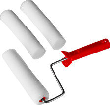 Набор Валик поролоновый с 2 шубками 40/180мм 0364-18