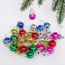 Набор украшений новогодних Шар 2см 24шт Глянец микс 201-1069
