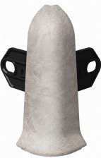 Угол наружный Идеал Деконика лофт светло-бежевый с кронштейном 70 мм