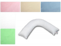 Наволочка на подушку для беременных формы "Бумеранг" бязь/поплин Размер: 180х35, Цвет: Голубой