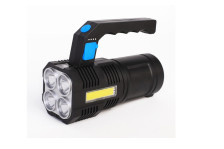 Фонарь UF 15017 LED53766 4В 4LED+COB 3Вт 4 режима USB бокс черный