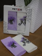 Набор салфеток вафельных 40x60 2 шт Lux Lavanta Meteor