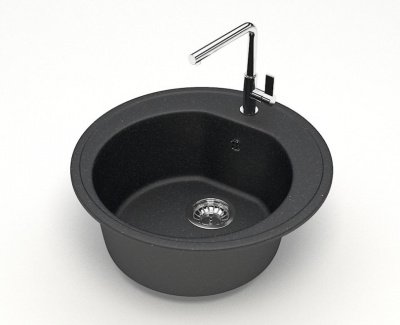 Мойка D505 искусственный камень черный 3/Q4