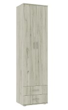 Шкаф платяной (800) Ева Нью Дуб Крафт Белый