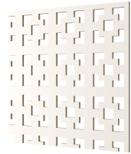 Панель перфорированная HDF "Дамаско" белая 930х2070х3мм