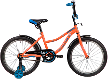 Велосипед NOVATRACK 20" NEPTUNE оранжевый, тормоз нож, крылья корот, защита А-тип