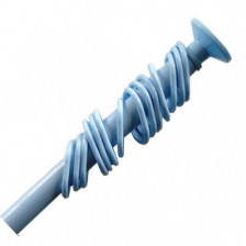 Штанга для душа SweetSun с кольцами 1,10 - 2,20м голубая SWS.05.509BL