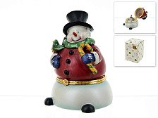 Фигурка Снеговик 7х7х10см музыкальная n6690101
