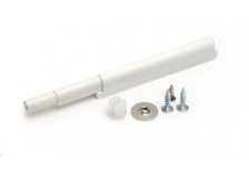 Амортизатор с толкателем скрытого крепления белый AMF11