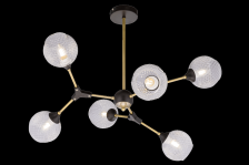 Люстра SR 4858/6 AB+BK  D740 x H610 6х40W E27