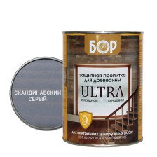 Пропитка для древесины ULTRA БОР скандинавский серый (0,75кг) Квил
