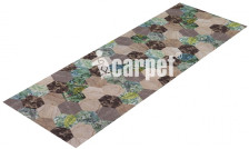 Коврик вырезной icarpet PRINT антискользящий (102) "Соты Тропики" 50х80
