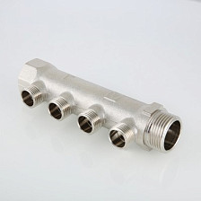 Коллектор простой 3/4"х1/2" 4 выхода наружная резьба VALTEC VTc.500.N.0504