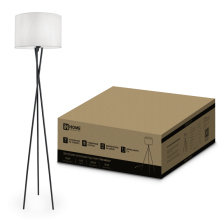 Торшер IN HOME THO 04Б 60W Н1600мм 1хE27 Белый абажур, черная тренога