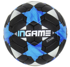 Мяч футбольный Ingame STARK, №5 черно-синий IFB-121