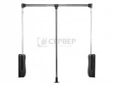 Пантограф алюминиевый 510-660 мм хром/черный