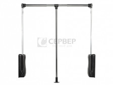 Пантограф алюминиевый 510-660 мм хром/черный