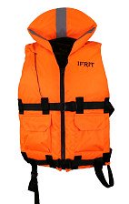 Жилет спасательный ЖС-404 IFRIT-90 люминисцентно-оранжевый