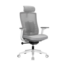 Кресло офисное поворотное SPARX FT-6 Raze White / Grey (Mesh / Fabric, светло-серый)