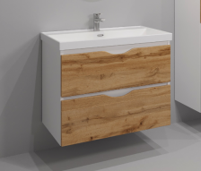 Тумба с раковиной Ингрид -80 подвесная Eva Gold