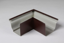 Угол желоба внешний 127 коричневый GL